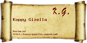 Koppy Gizella névjegykártya